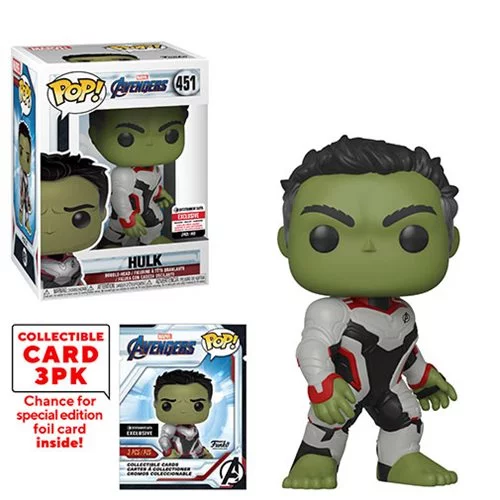 Funko POP! Avengers: Endgame - Hulk with Collector Cards #451 - Entertainment Earth Exclusive (NOT 100% MINT)