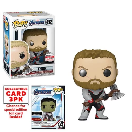 Funko POP! Avengers: Endgame - Thor with Collector Cards #452 - Entertainment Earth Exclusive (NOT 100% MINT)