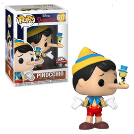 Funko POP! Pinocchio - Pinocchio (Long Nose) with Jiminy Cricket Vinyl Figure #617 Special Edition Exclusive [READ DESCRIPTION] - Bards & Cards
