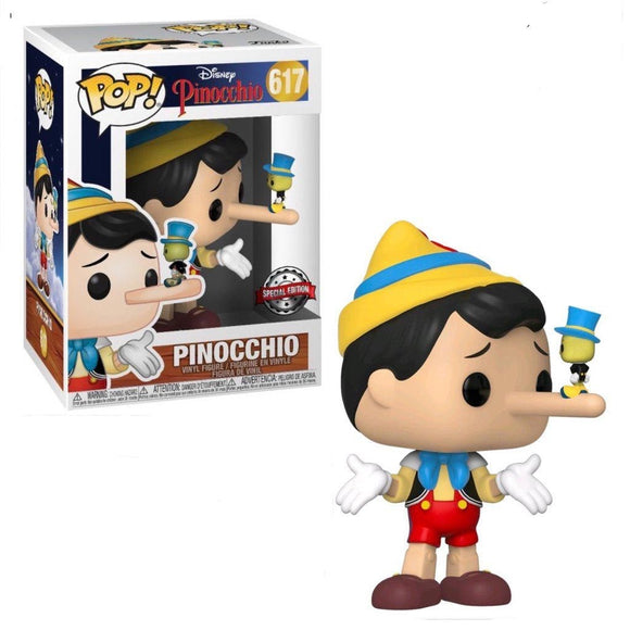 Funko POP! Pinocchio - Pinocchio (Long Nose) with Jiminy Cricket Vinyl Figure #617 Special Edition Exclusive [READ DESCRIPTION] - Bards & Cards