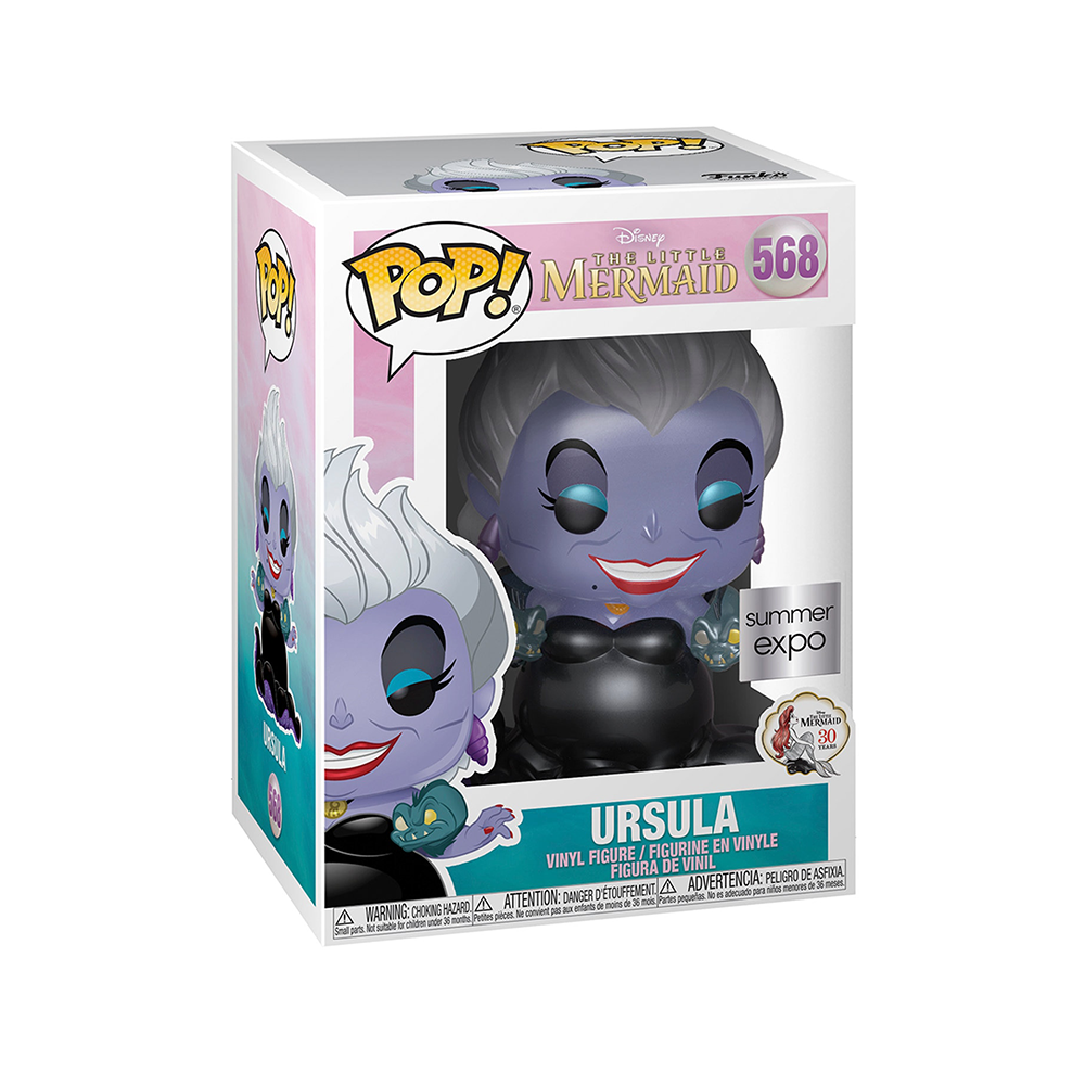 Funko POP! The Little Mermaid - Metallic Ursula Vinyl Figure #568 Summer Expo Exclusive (NOT 100% MINT)