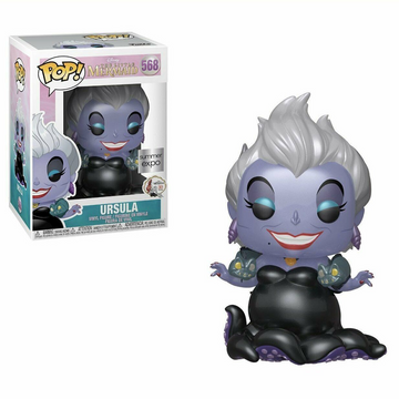 Funko POP! The Little Mermaid - Metallic Ursula Vinyl Figure #568 Summer Expo Exclusive - Bards & Cards