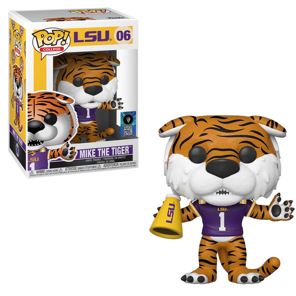 Funko POP! College: LSU - Mike The Tiger (Home Purple Jersey) Vinyl Figure #6