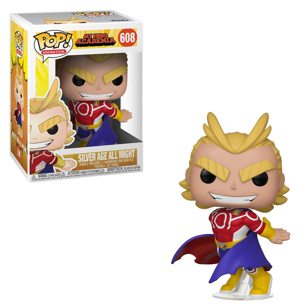 Funko POP! My Hero Academia - All Might (Silver Age) Vinyl Figure #608 - Bards & Cards