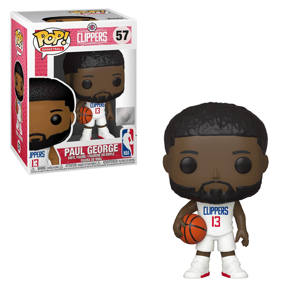 Funko POP! NBA: Clippers - Paul George (White Jersey) Vinyl Figure #57