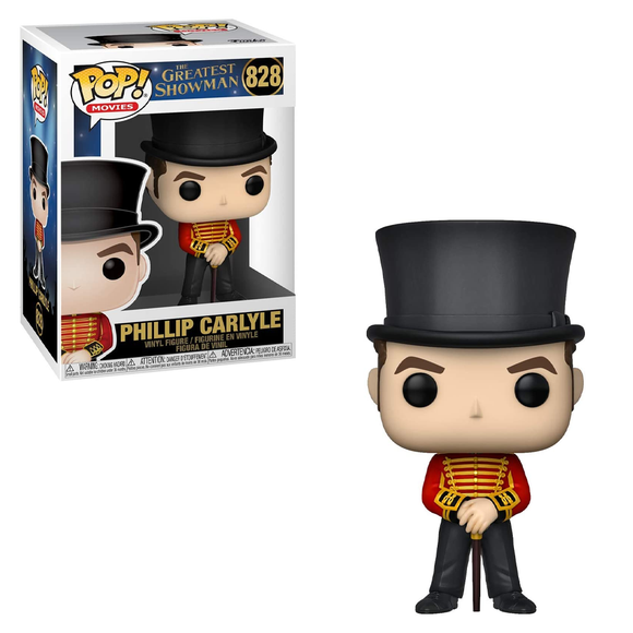 Funko POP! Greatest Showman - Phillip Carlyte Vinyl Figure #828 - Bards & Cards
