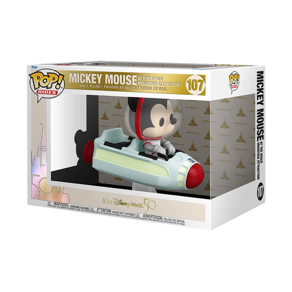 Funko POP! Rides: Walt Disney World 50th - Space Mountain with Mickey Mouse Vinyl Figure #107 - Bards & Cards