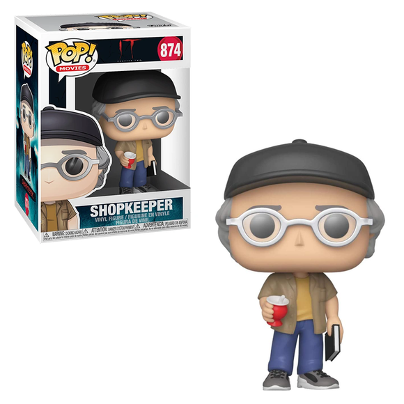 Funko POP! It Chapter 2 - Shop Keeper (Stephen King) Vinyl Figure #874 - Bards & Cards