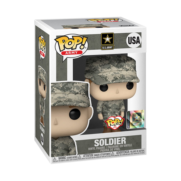 Funko POP! Pops! with Purpose: Army - Male 2 (Combat Uniform) Vinyl Figure - Bards & Cards