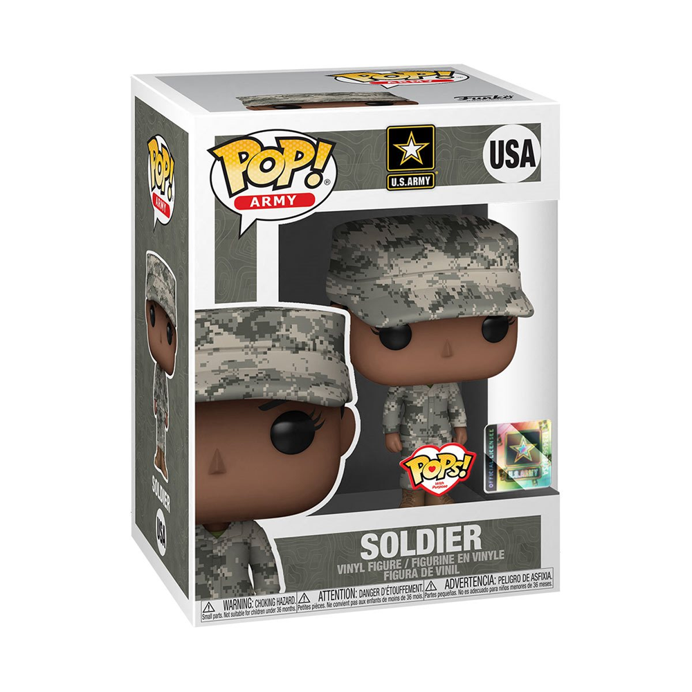 Funko POP! Pops! with Purpose: Army - Female 1 (Combat Uniform) Vinyl Figure