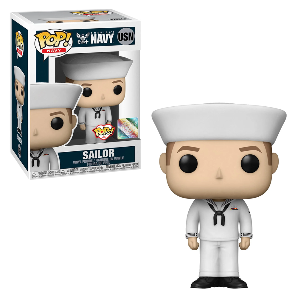 Funko POP! Pops! with Purpose: U.S. Navy - Service Dress White Uniform Male 1 Vinyl Figure