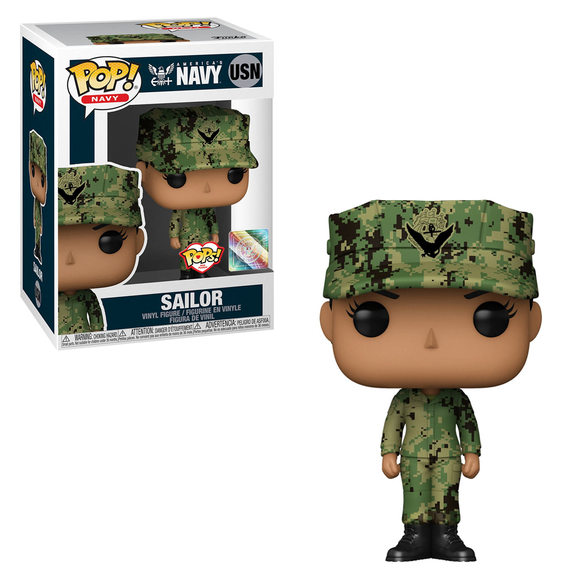 Funko POP! Pops! with Purpose: U.S. Navy - Working Uniform Female 2 Vinyl Figure - Bards & Cards