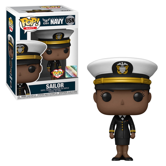 Funko POP! Pops! with Purpose: U.S. Navy - Dress Uniform Female 1 Vinyl Figure - Bards & Cards