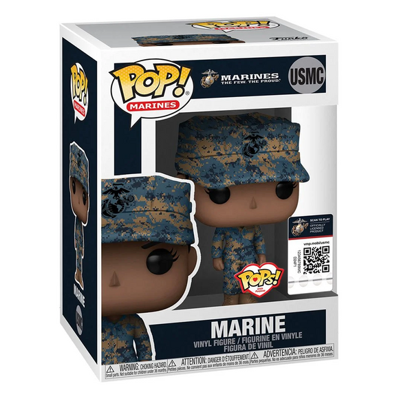 Funko POP! Pops! with Purpose: Military - Marine Female (African American) Vinyl Figure - Bards & Cards