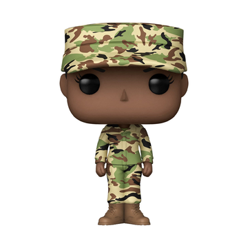 Funko POP! Pops! with Purpose: U.S. Air Force - Female 2 (Camo) Vinyl Figure - Bards & Cards