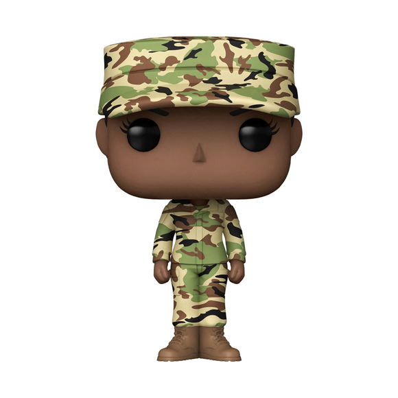 Funko POP! Pops! with Purpose: U.S. Air Force - Female 2 (Camo) Vinyl Figure - Bards & Cards