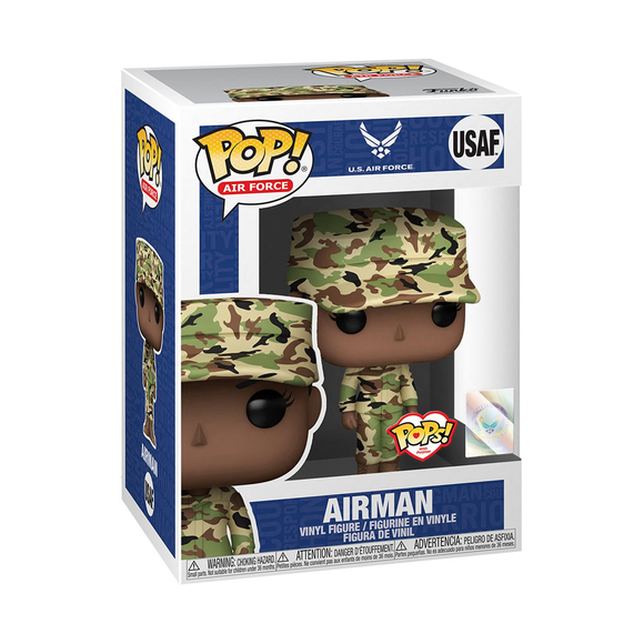 Funko POP! Pops! with Purpose: U.S. Air Force - Female 2 (Camo) Vinyl Figure - Bards & Cards