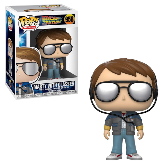 Funko POP! Back To The Future - Marty w/ Glasses Vinyl Figure #958 - Bards & Cards