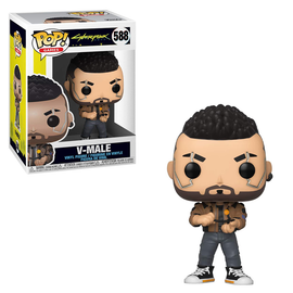 Funko POP! Cyberpunk 2077 - V-Male Vinyl Figure #588 - Bards & Cards
