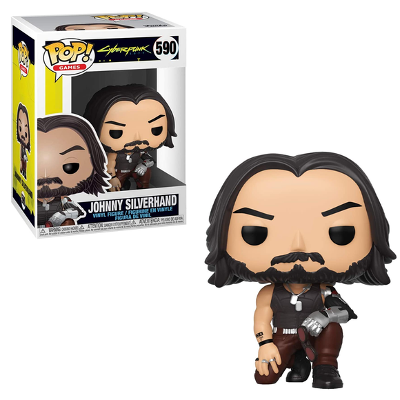 [PRE-ORDER] Funko POP! Cyberpunk 2077 - Johnny Silverhand (Crouching) Vinyl Figure #590 - Bards & Cards