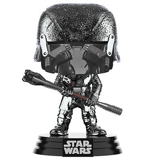 Funko POP! Star Wars: Rise of Skywalker - Knight of Ren Club (Hematite Chrome) Vinyl Figure #332 - Bards & Cards