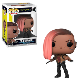 Funko POP! Cyberpunk 2077 - V-Female Vinyl Figure #591 - Bards & Cards