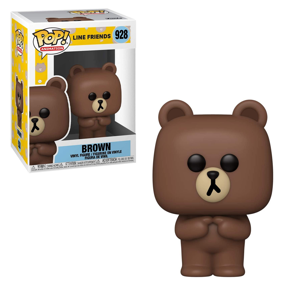 Funko POP! Line Friends - Brown Vinyl Figure #928 - Bards & Cards
