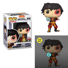 Funko POP! Avatar The Last Airbender - Zuko with Lightning (Glow In The Dark) #838 Special Edition Exclusive [READ DESCRIPTION] - Bards & Cards