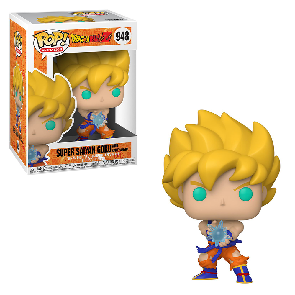 Funko POP! Dragon Ball Z S9 -  Super Saiyan Goku with Kamehameha Wave Vinyl Figure #948 - Bards & Cards