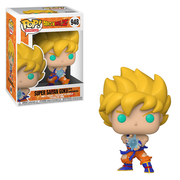 Funko POP! Dragon Ball Z S9 -  Super Saiyan Goku with Kamehameha Wave Vinyl Figure #948 - Bards & Cards