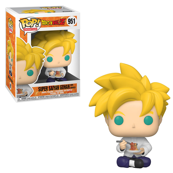 Funko POP! Dragon Ball Z S9 - Super Saiyan Gohan with Noodles Vinyl Figure #951 - Bards & Cards
