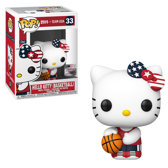 Funko POP! Hello Kitty Sports x Team USA - Basketball Hello Kitty Vinyl Figure #33 - Bards & Cards