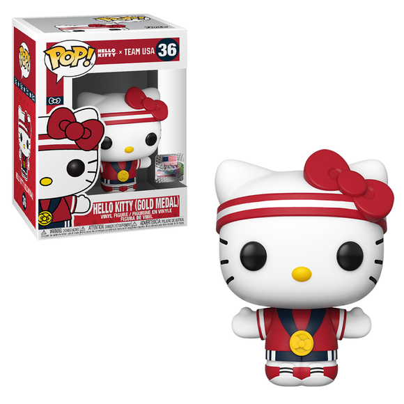 Funko POP! Hello Kitty Sports x Team USA - Gold Medal Hello Kitty Vinyl Figure #36 - Bards & Cards