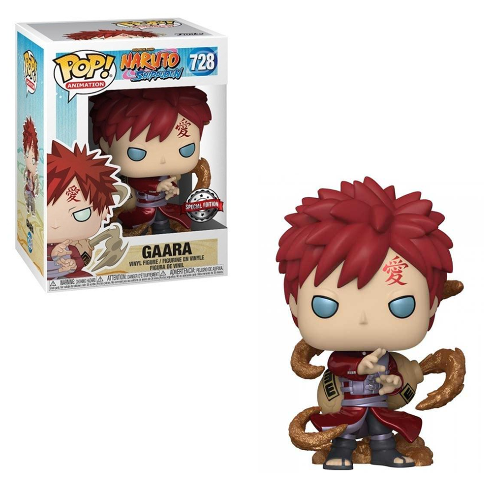 Funko POP! Naruto Shippuden - Gaara (Metallic) Vinyl Figure #728 Special Edition Exclusive [READ DESCRIPTION] - Bards & Cards