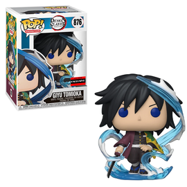 Funko POP! Demon Slayer: Kimetsu no Yaiba - Giyu Tomioka Vinyl Figure #876 AAA Anime Exclusive [READ DESCRIPTION] - Bards & Cards