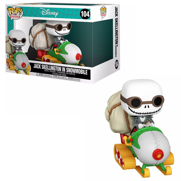 Funko POP! Rides: Disney: Nightmare Before Christmas - Jack Skellington In Snowmobile Vinyl Figure #104 - Bards & Cards