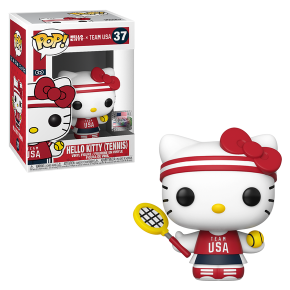 Funko POP! Hello Kitty Sports x Team USA - Tennis Hello Kitty Vinyl Figure #37 - Bards & Cards