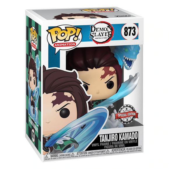 Funko POP! Demon Slayer: Kimetsu no Yaiba - Tanjiro Kamado (Water Breathing) GITD Vinyl Figure #867 Special Edition Exclusive - Bards & Cards