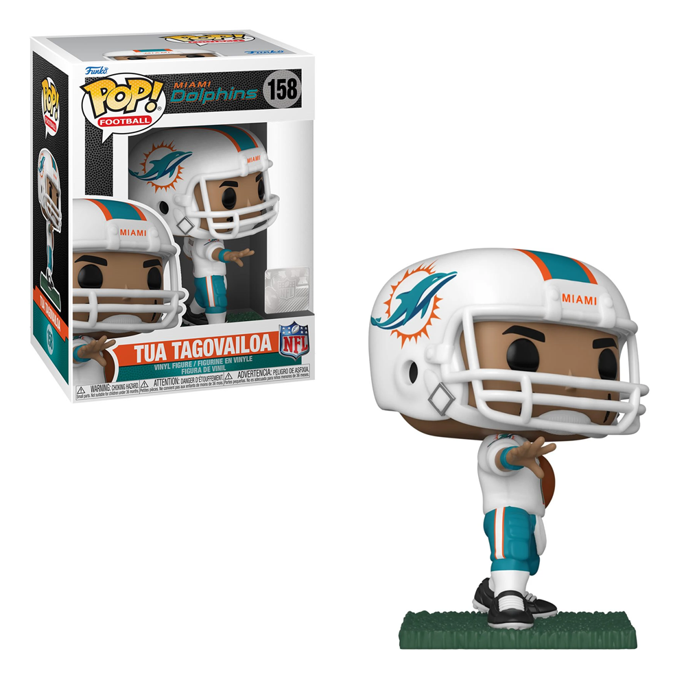 Funko POP! NFL: Dolphins - Tua Tagovailoa (Home Uniform) Vinyl Figure #158