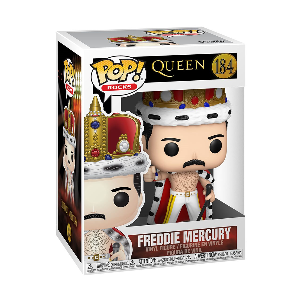 Funko POP! Rocks: Queen - Freddie Mercury King Vinyl Figure #184