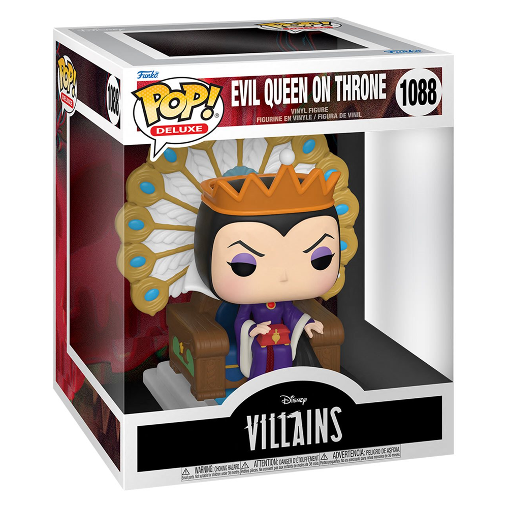 [PRE-ORDER] Funko POP! Deluxe: Disney: Villains - Evil Queen on Throne Vinyl Figure #1088 - Bards & Cards
