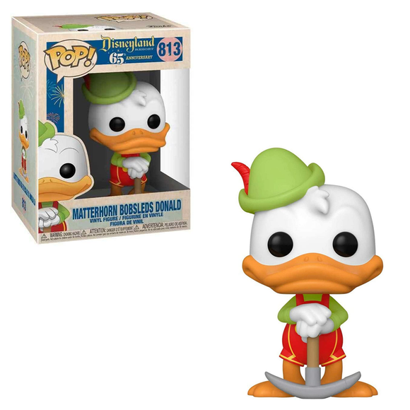 Funko POP! Disney 65th - Matterhorn Bobsleds Donald In Lederhosen Vinyl Figure #813 - Bards & Cards