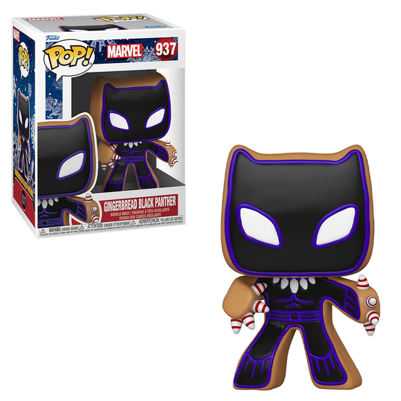 Funko POP! Marvel Holiday - Gingerbread Black Panther Vinyl Figure #937 - Bards & Cards