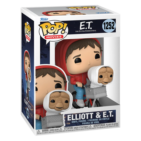 [PRE-ORDER] Funko POP! E.T. - Elliott with ET in Bike Basket Vinyl Figure #1252 - Bards & Cards
