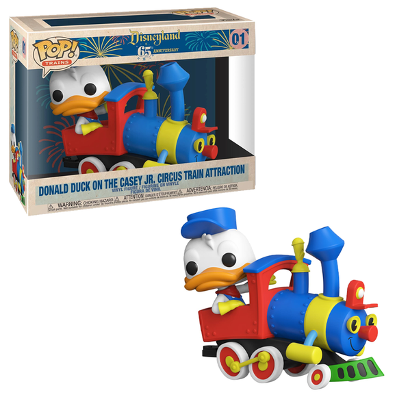 Funko POP! Train: Disney 65th - Casey Junior - Donald Duck with Engine Vinyl Figure - Bards & Cards