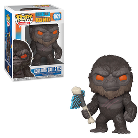 Funko POP! Godzilla vs Kong - Kong with Battle Axe Vinyl Figure #1021 - Bards & Cards