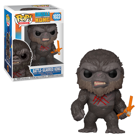 Funko POP! Godzilla vs Kong - Battle Scarred Kong Vinyl Figure #1022 - Bards & Cards