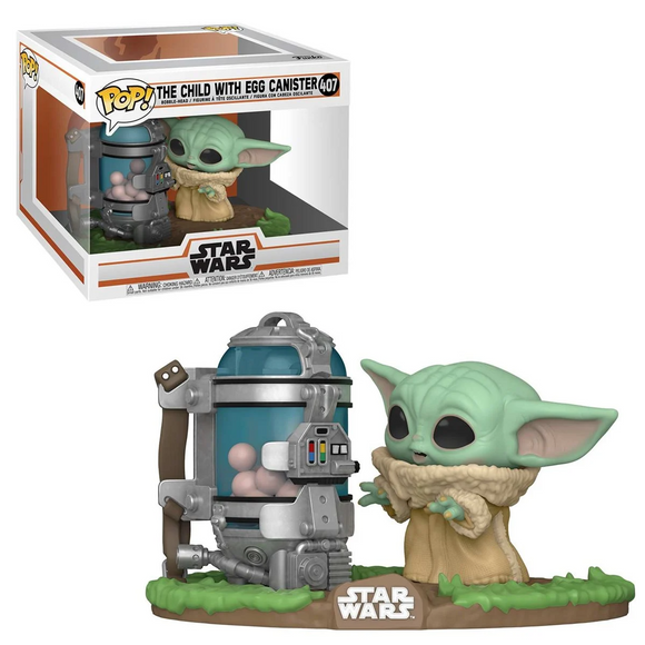 Funko POP! Star Wars: The Mandalorian - The Child with Egg Canister Deluxe Vinyl Figure - Bards & Cards