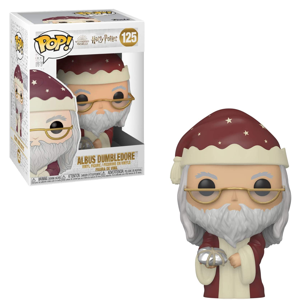 Funko POP! Harry Potter Holiday - Dumbledore Vinyl Figure #125 - Bards & Cards