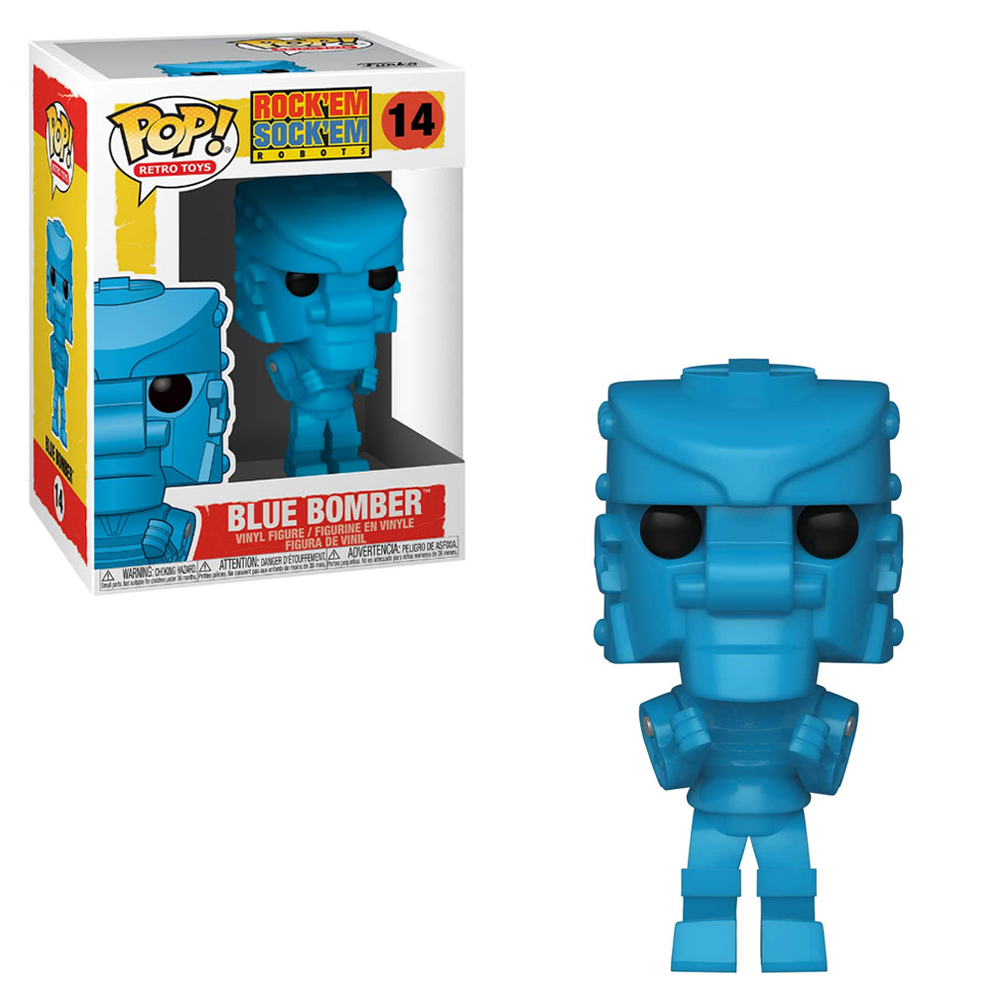 Funko POP! Mattel - RockEmSockEm Robot (Blue) Vinyl Figure #14 - Bards & Cards